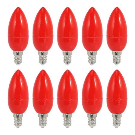 [CA] 10x LED Røde Energibesparende e14 Lyspærer Fortune Lampe Gud Lys
