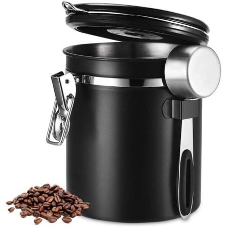Kaffebeholder i rustfritt stål, kaffebøsse