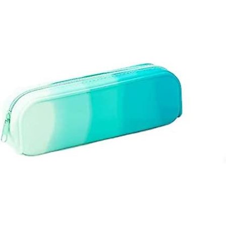 Silikonpennfodral, bärbar vattentät pennfodralväska Gradientfärg Multifunktionell för pennor Makeup Organizer med dragkedja för studenter Vuxna