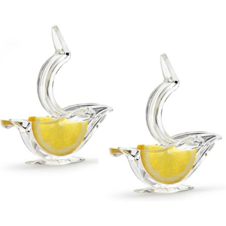 2-pack citronpressar, akryl citronpress, båtformad manuell press