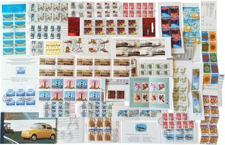 Europa - 28 forskellige hæfter og hæftesammentryk - Stemplet