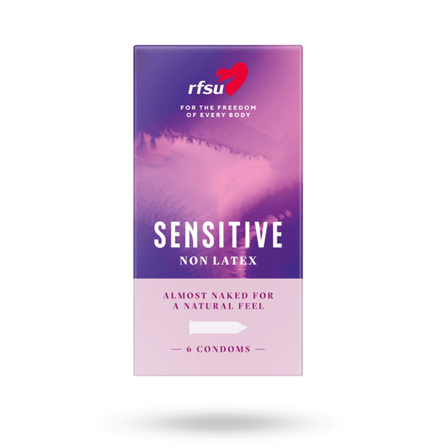 Sensitive - Latexfri Kondom 6-pack - Vuxen.se - Kondomer