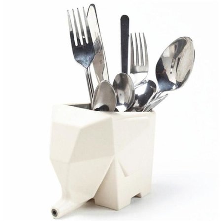 White Elephant Bestickhållare Plast Bestickavlopp