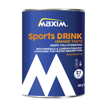 Maxim Sportsdrikk Appelsin, 480 g
