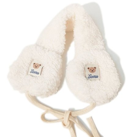 Slips Plysj øreklokker Plysj øredeksel HVIT