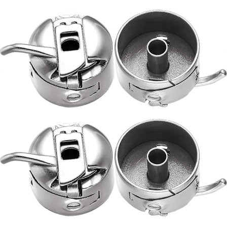 4 Stykker Symaskin Spolehus Rustfritt Stål Spolehus For Frontmatende Klasse 15 Maskiner [DB]