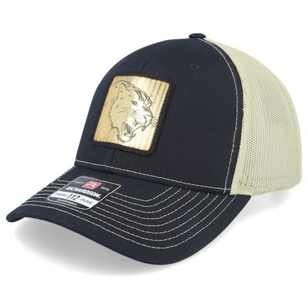 Iconic - Schwarz trucker Cap - Panther Gold Patch Black/Vegas Gold Trucker @ Hatstore
