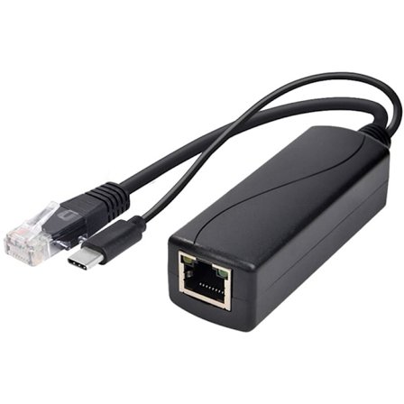Gigabit PoE-splitter Typ-C 5V2.4A IEEE802.3Af 1000M Isolerad POE-splitter