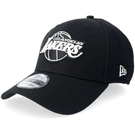 New Era - NBA Svart flexfit Keps - "Hatstore Exclusive x Los Angeles Lakers 39THIRTY Black Mesh Flexfit " @ Hatstore
