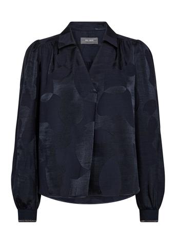 Mmaldo Baubles Jacq Blouse Tops Blouses Long-sleeved Navy MOS MOSH