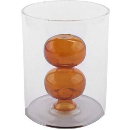 Enkel kreativt farget glass dobbelt gjennomsiktig glassvase skrivebordsdekorasjon individuell hydroponisk blomster