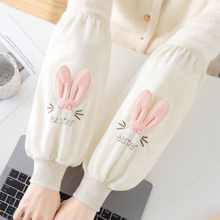 Söt tecknad lång skruv munskydd armbågsskydd anti-fouling ärmhuvud för herr höst och vinter studentkontor anti-smuts ärmskydd