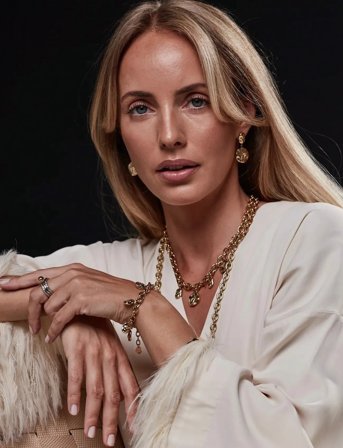 Bud to rose Kaia Earring Silver - Gold - ONE SIZE