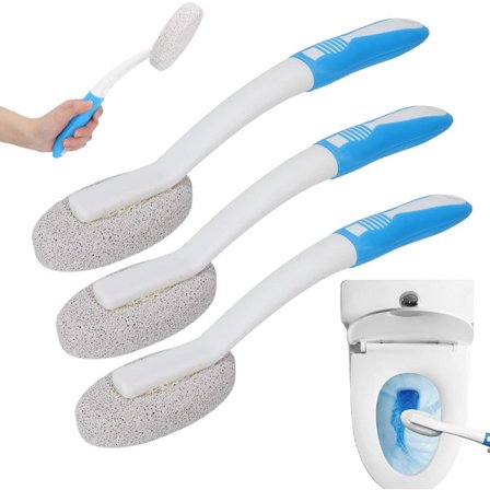 Pimpstein toalettbørste 3 stk 30 cm hardt vann vegg pimpstein pimpsteinpinne pimpstein rengjøringsstein toalettbørste toalettbørste pimpstein hvit