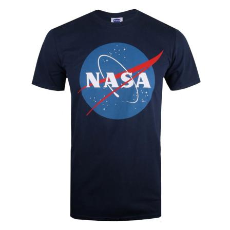 Nasa Circle Logo T-shirt För Män S Marinblå