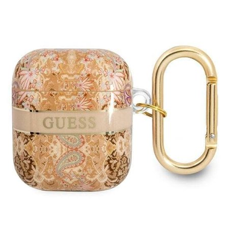 Guess GUA2HHFLD AirPods-skal guld/guld Paisley Strap Collection