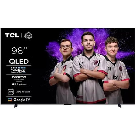 QLED 4K fjernsyn - TCL - 98 tommer - Smart TV - Dolby Atmos - Indbygget Chromecast
