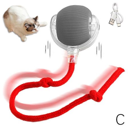 Smart Rollerball Självspelande Katt Leksak, Kitten Laddningsbar Katt Leksak (FMY)