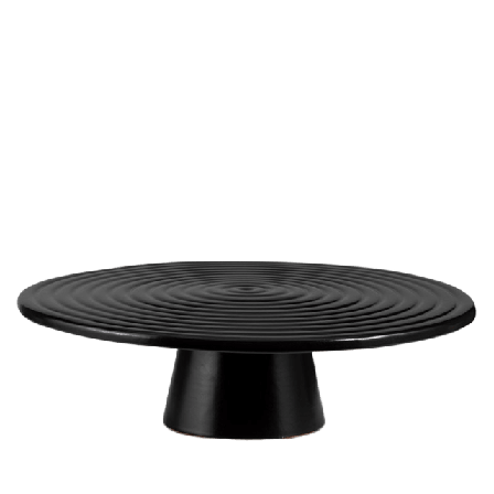 Dutchdeluxes Tårtfat 31ø Serveringstillbehör Unisex Svart L