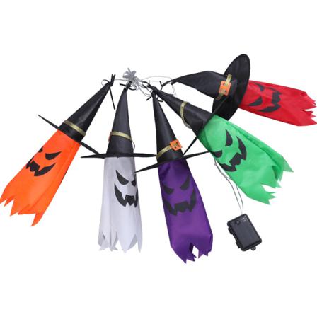 Halloween-lampor, 11,5 Fot Batteridriven 5 Led Halloween Decora