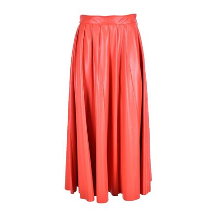 Msgm, Skirt Oranje, Dames, Maat:S