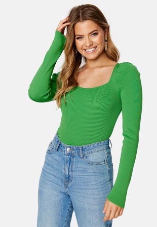 Trendyol Cajsa Puff Sleeve Top Green Klær
