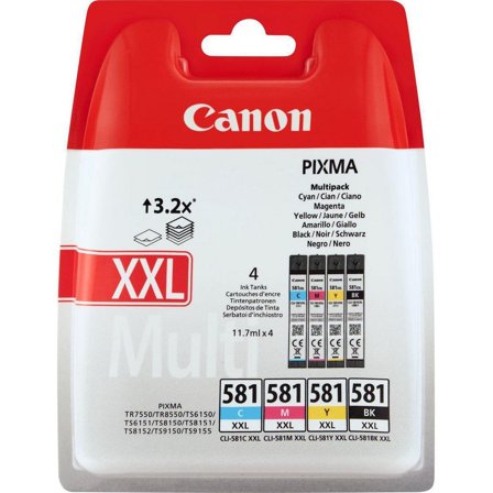 CANON Bläckpatron CLI-581XXL bkcmy 4/fp - Lyreco - Toner och bläck - Bläckpatroner - Bläckpatroner Canon