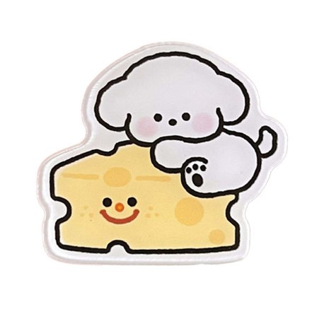 Valpebrosje Akryl Søt Tegneserie Ryggsekk Pin Badge for Barneklær Veske