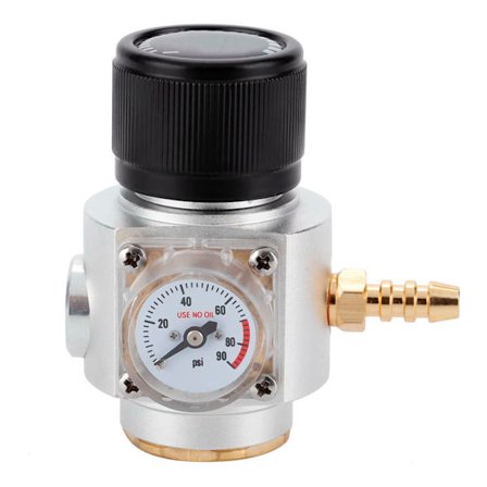 CO2 Mini Gas Regulator T21 * 4 Soda Trykmåler Wire CO2 Charger Kit 0-90 PSI (til europæisk)