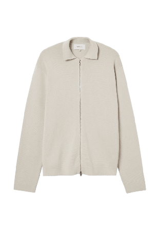 NORVIE Cardigan med dubbelzip NICO Tröjor Grå L