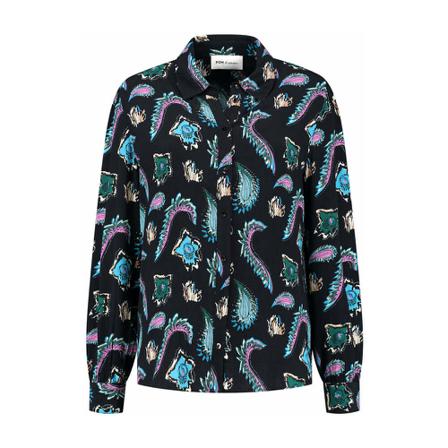 Bluse Pom Amsterdam Tides , Zwart , Dames , Maat: S Longsleeve shirts