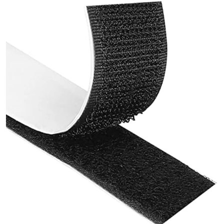 Dobbeltsidet Velcro 20mm x9m - Ekstra Stærk Tape til Alle Overflader Sort 30mm x 3m_ryy