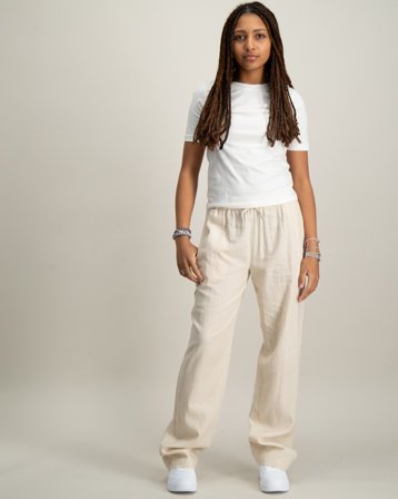 Sofie Schnoor Trousers Beige Byxor Tjej - Kids Brand Store