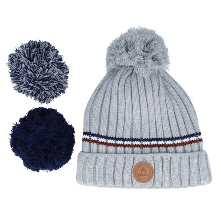 Cabaïa - Grigio pom Beanie - Manhattan Grey Pom @ Hatstore