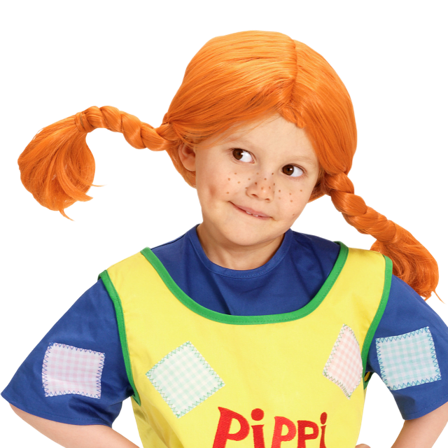 PIPPI Peruk Långstrump Utklädnad ONESIZE