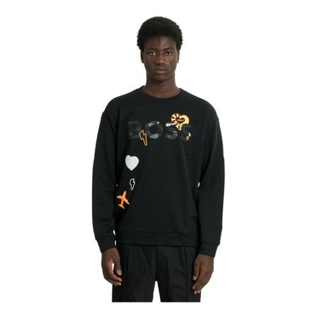 Hugo Boss - Tröjor - Svart - Herr - Storlek: L, Herr, Storlek: L