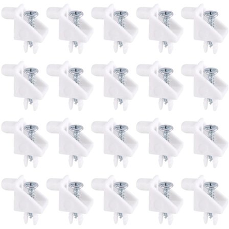 20 stk. hyldeknægte hvide - Hyldeknægt til skab - Hyldeknægt - køkkenskabe