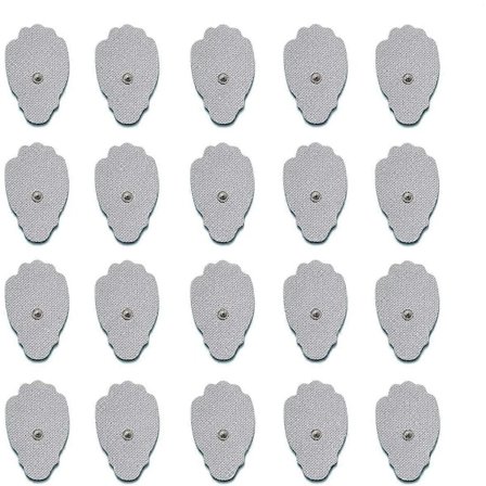 TENS/EMS Enhet 20 Snap Tens Enhet Elektrode Pads Store Premium Erstatnings Tens Elektroder Gjenbrukbare opptil 25 ganger per Elektrode