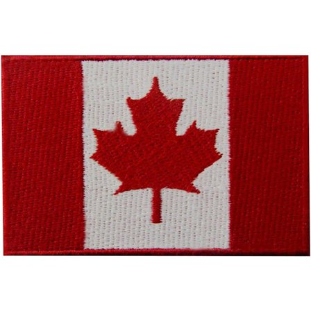 Flag of Canada Canadian Maple Leaf National Emblem Embroidered Ir