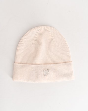Lyle & Scott Tonal Eagle Beanie Beige Mutsen Jongens - Kids Brand Store