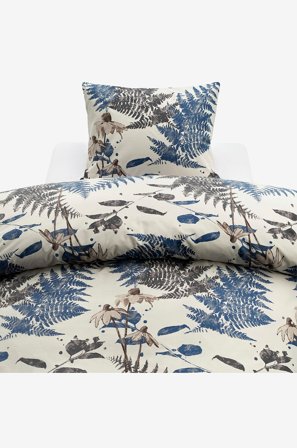 Harmony - Sengesett Skogsdunge - Blå - Sengesett - 150X210 - Fra Homeroom