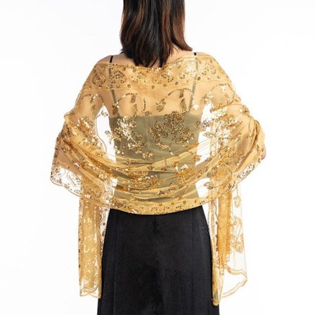 Aftenkjoler Sjal Lady Cape Wraps GULD GULD