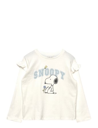 Mango Snoopy Cotton T-Shirt - Cream - 2-3