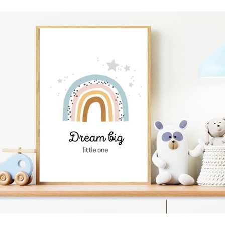Barnrum Poster Regnbåge Storlek 30×40 CM