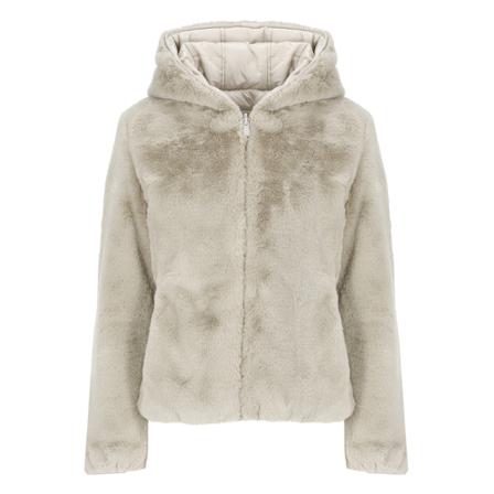 Save The Duck, Faux Fur & Shearling Jackets Beige, Dames, Maat:M