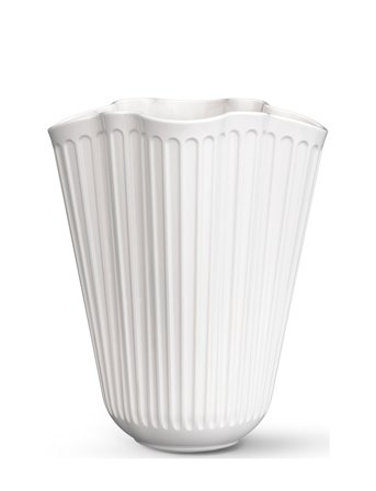 Hammershøi Unfold Vase H16.5 Cm Hvid White Kähler