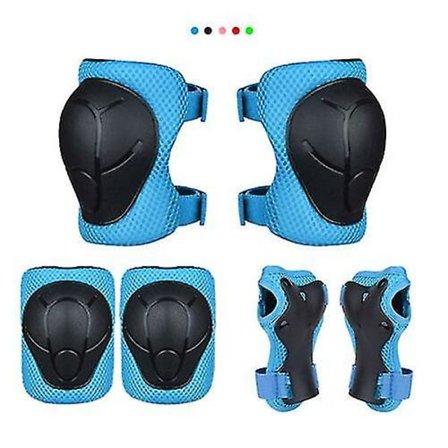 6x Albue, Håndledd og Kneputer for Barn - Sportsikkerhetsutstyr