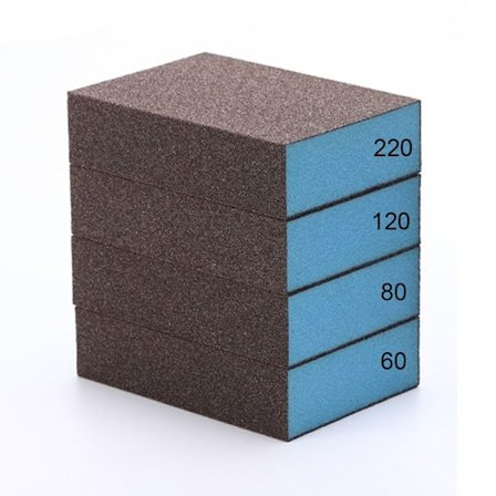 4 Stk Slibesvamp Kit Slibeblokke Slibesvampe