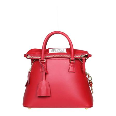 Maison Margiela, BAG Rood, Dames, Maat:ONE Size,leer