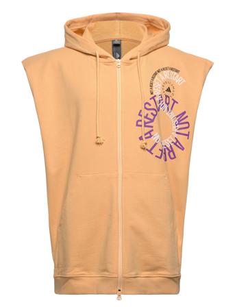 Asmc Sleeveless Hoodie Hoodie Brun Adidas By Stella McCartney